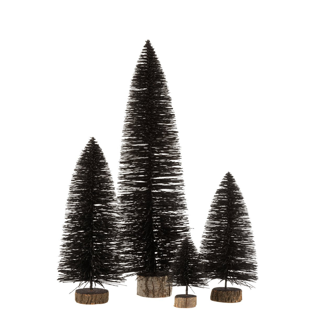 J-Line Weihnachtsbaum - Kunststoff - Schwarz - Groß