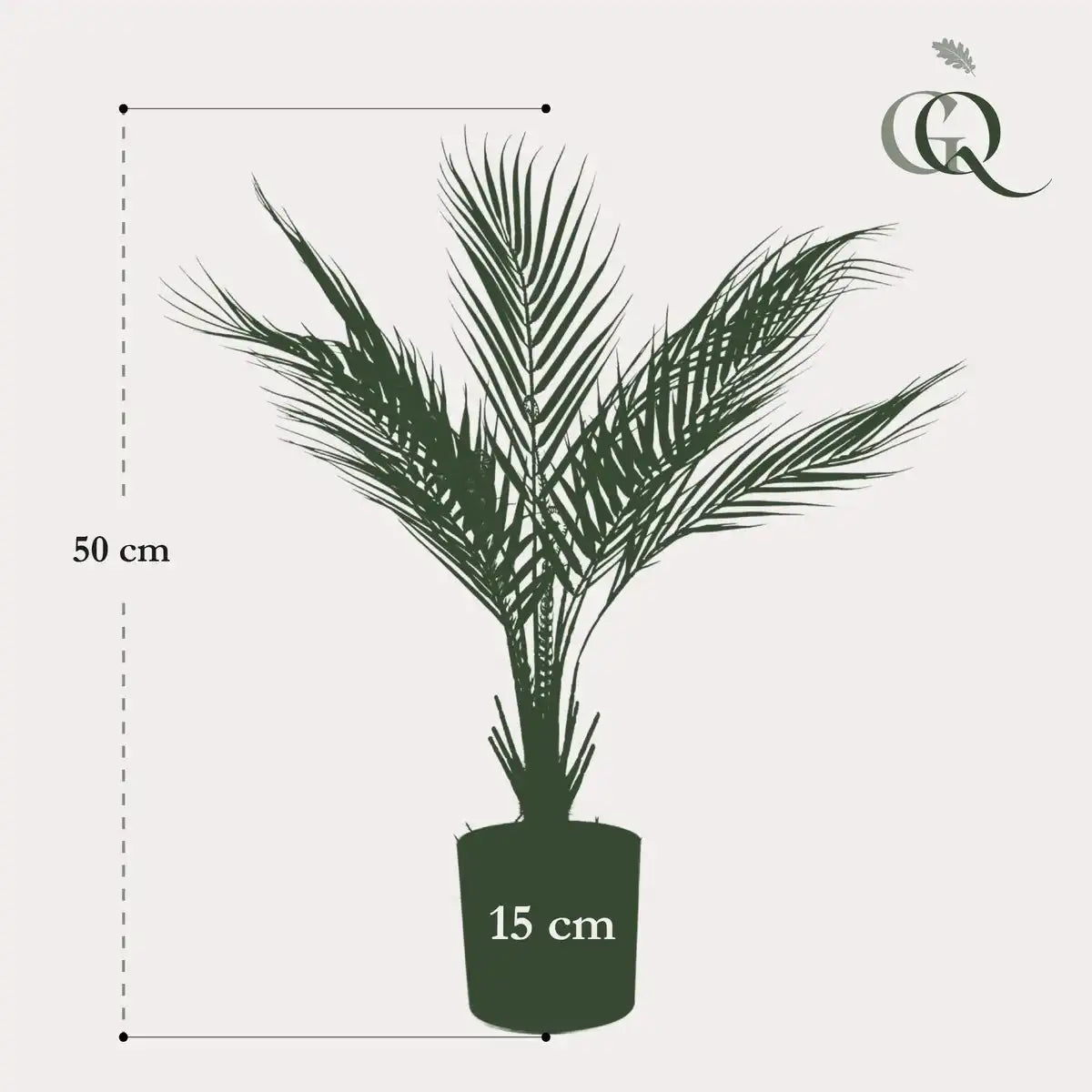 Kunstpflanze - Chamaedorea - Bergpalm - 50 cm