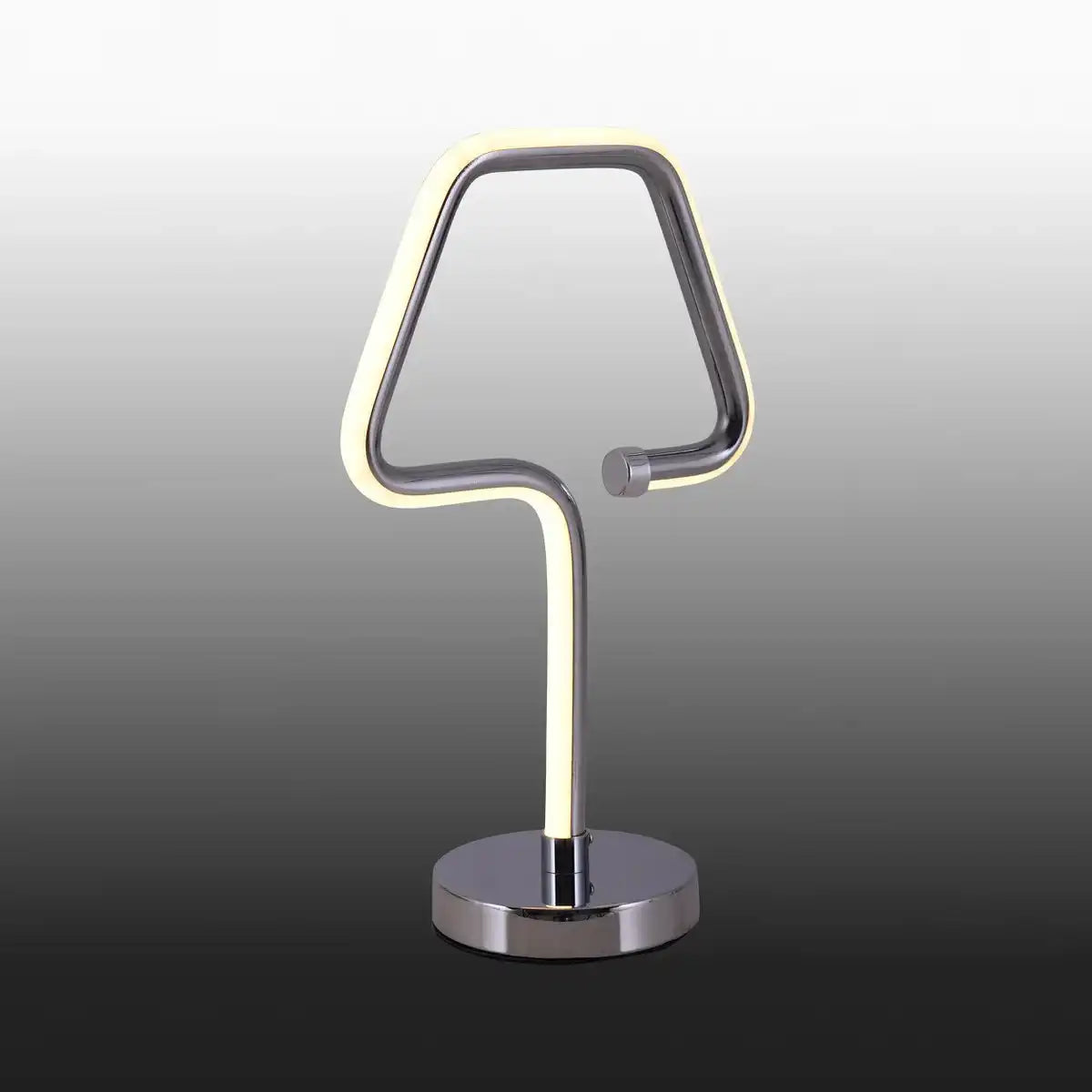 LED Tischleuchte "Loop Line" h: 30cm chrom