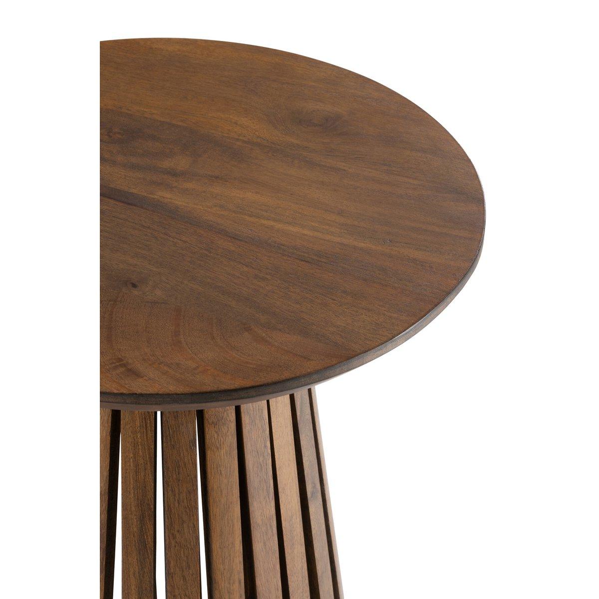 J-Line Tisch Vincent Mangoholz Braun Klein