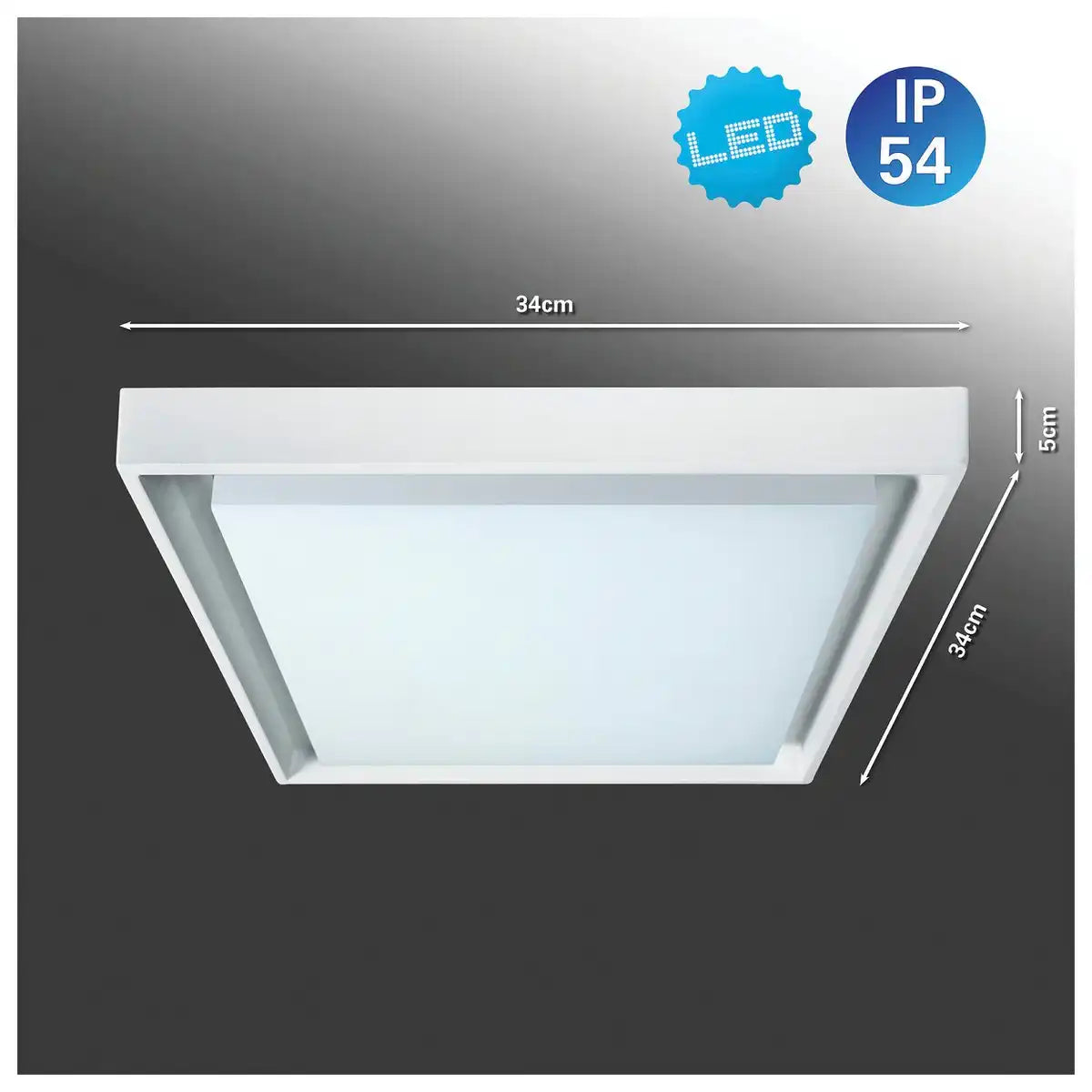LED Außenwandleuchte IP54 "MIO" s:34cm