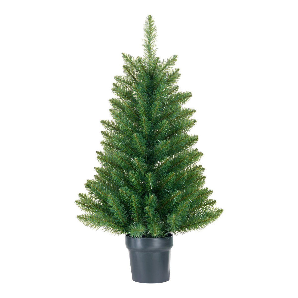 Roverton Kunstkerstboom im Topf - H90 x Ø58 cm - Grün