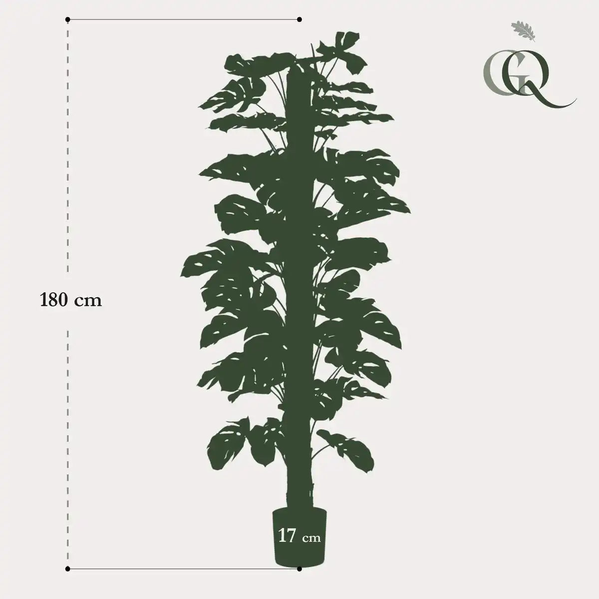 Monstera Deliciosa - Kunstpflanze - 180 cm