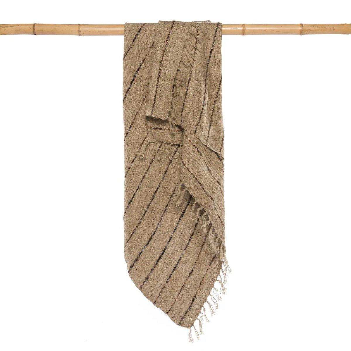 Das s'il vous Plaid – Beige Schwarz - HomeDesign Knaus