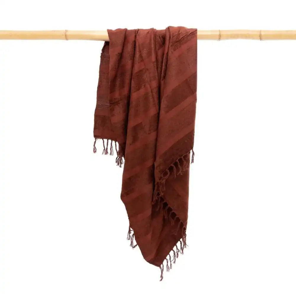 Das s'il vous Plaid – Burgunder-Samt - HomeDesign Knaus