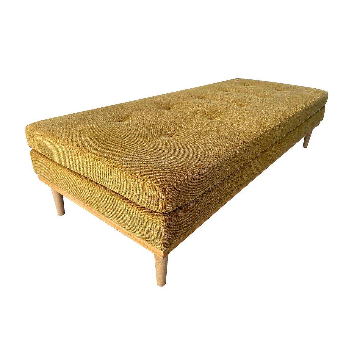 Daybed Strukturstoff gelb - HomeDesign Knaus