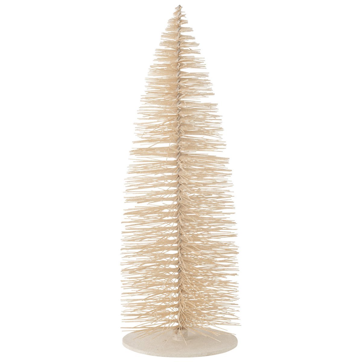 J -Line Dekoration Weihnachtsbaum Glitzer - Holz - Weiß - extra groß