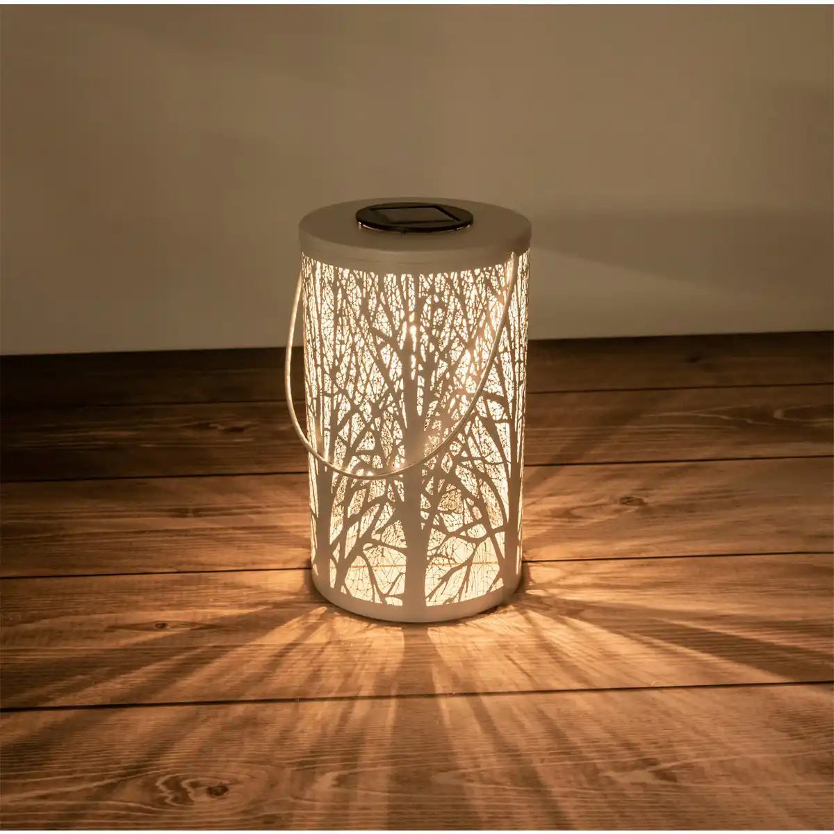 LED-Deko-Solarleuchte weiß