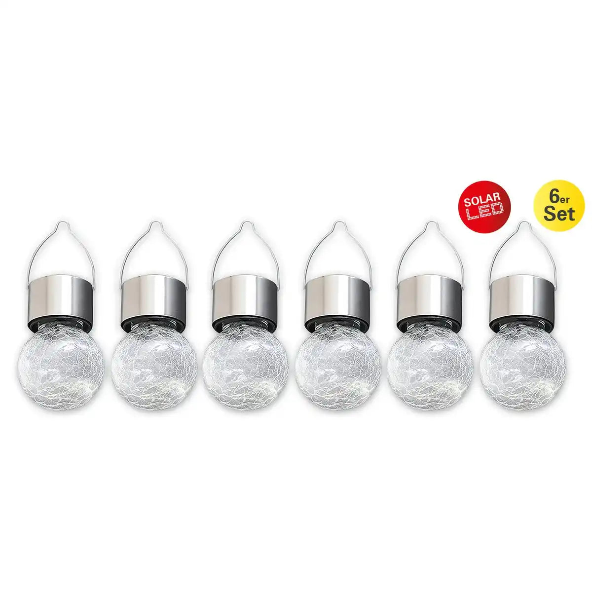 LED Solarleuchte CRACKLE (6er Set)