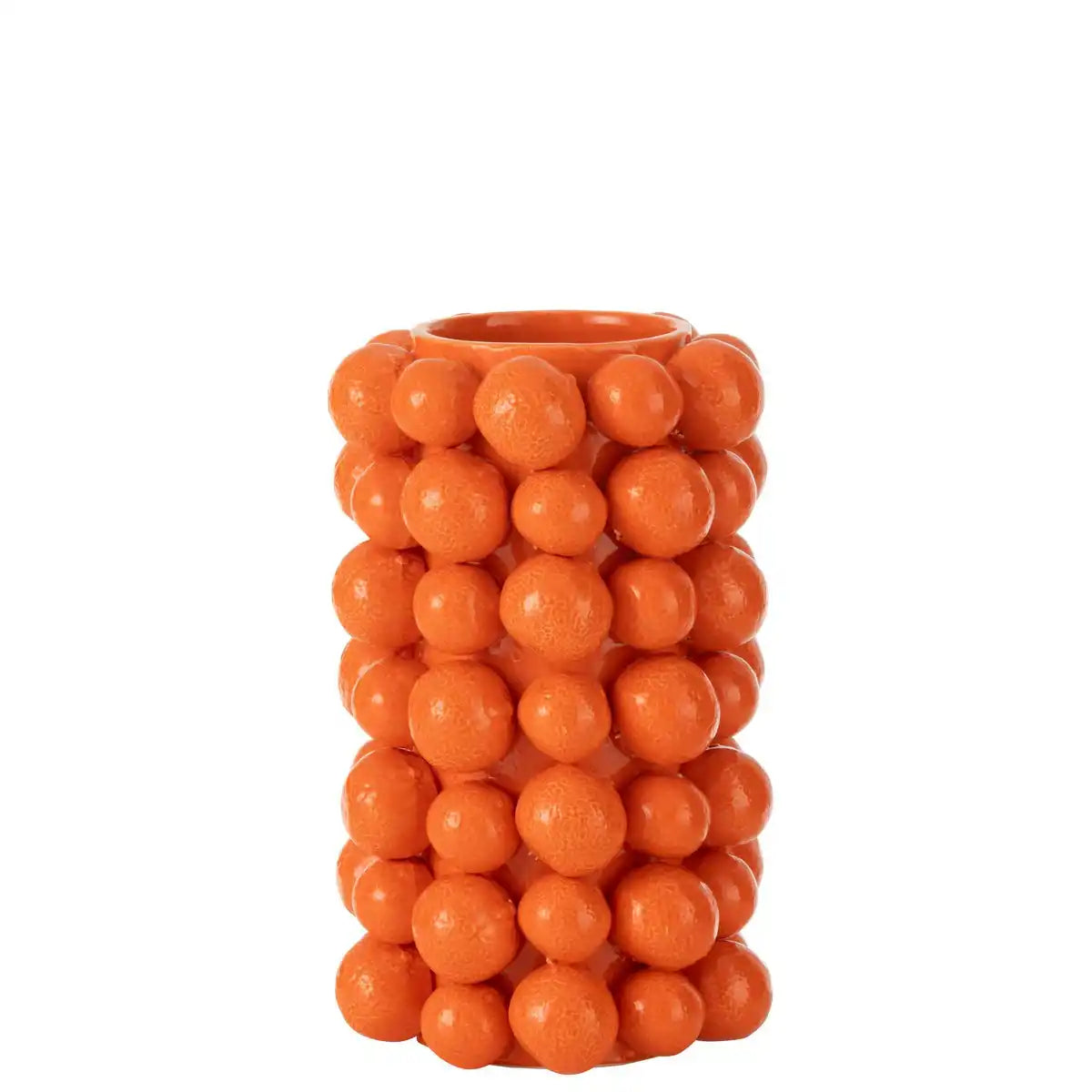 J -Line Vase Orangen - Keramik - Orange - klein - 26,5 cm hoch