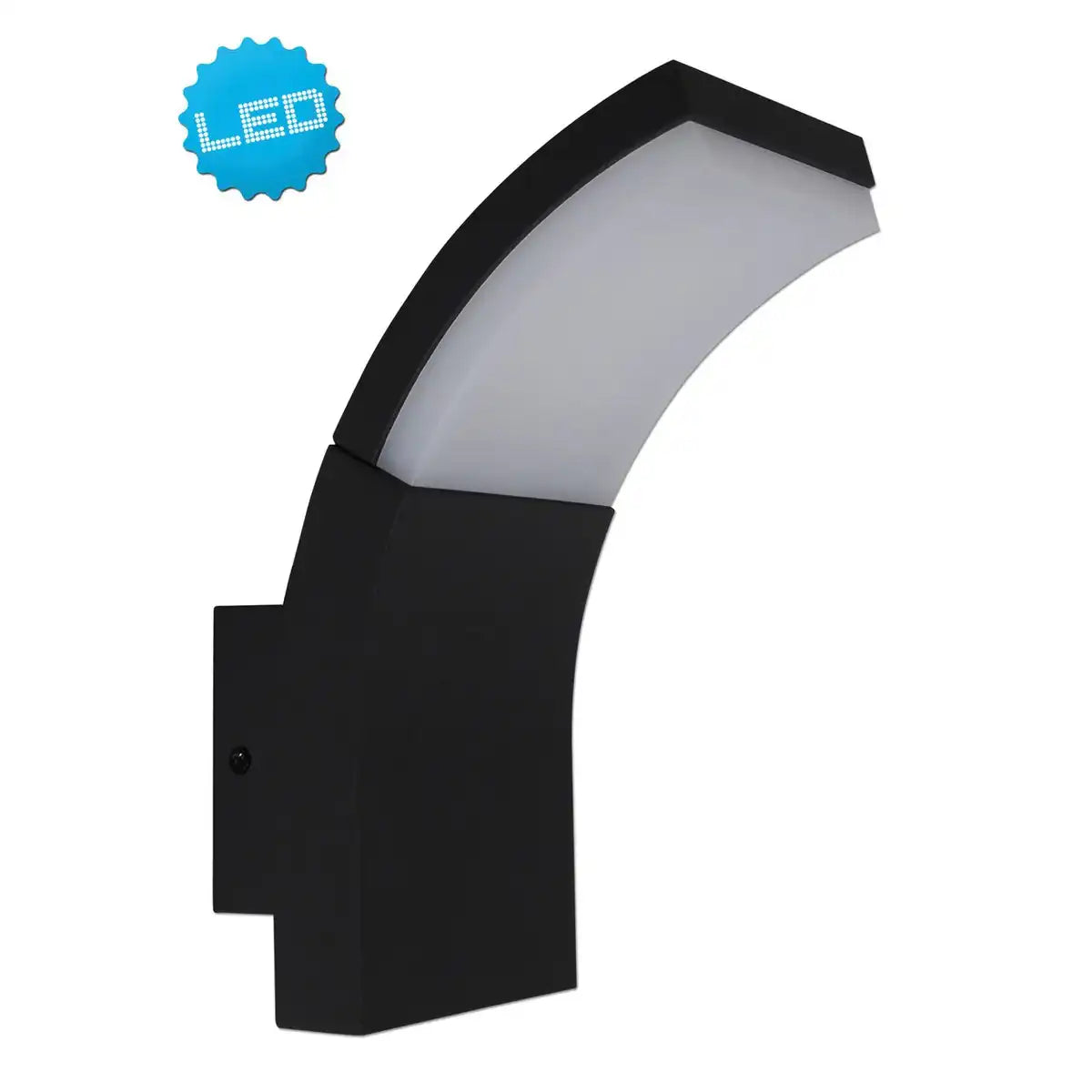 LED Außenwandleuchte "ORBIS" , aus Metall und Kunststoff in Anthrazit, mit integrierter LED