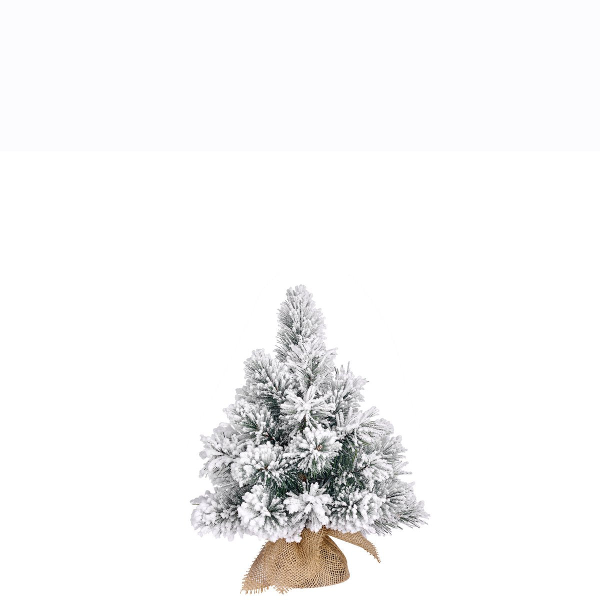 Künstlicher Weihnachtsbaum aus Jute – H60 x Ø50 cm – Frosted Green