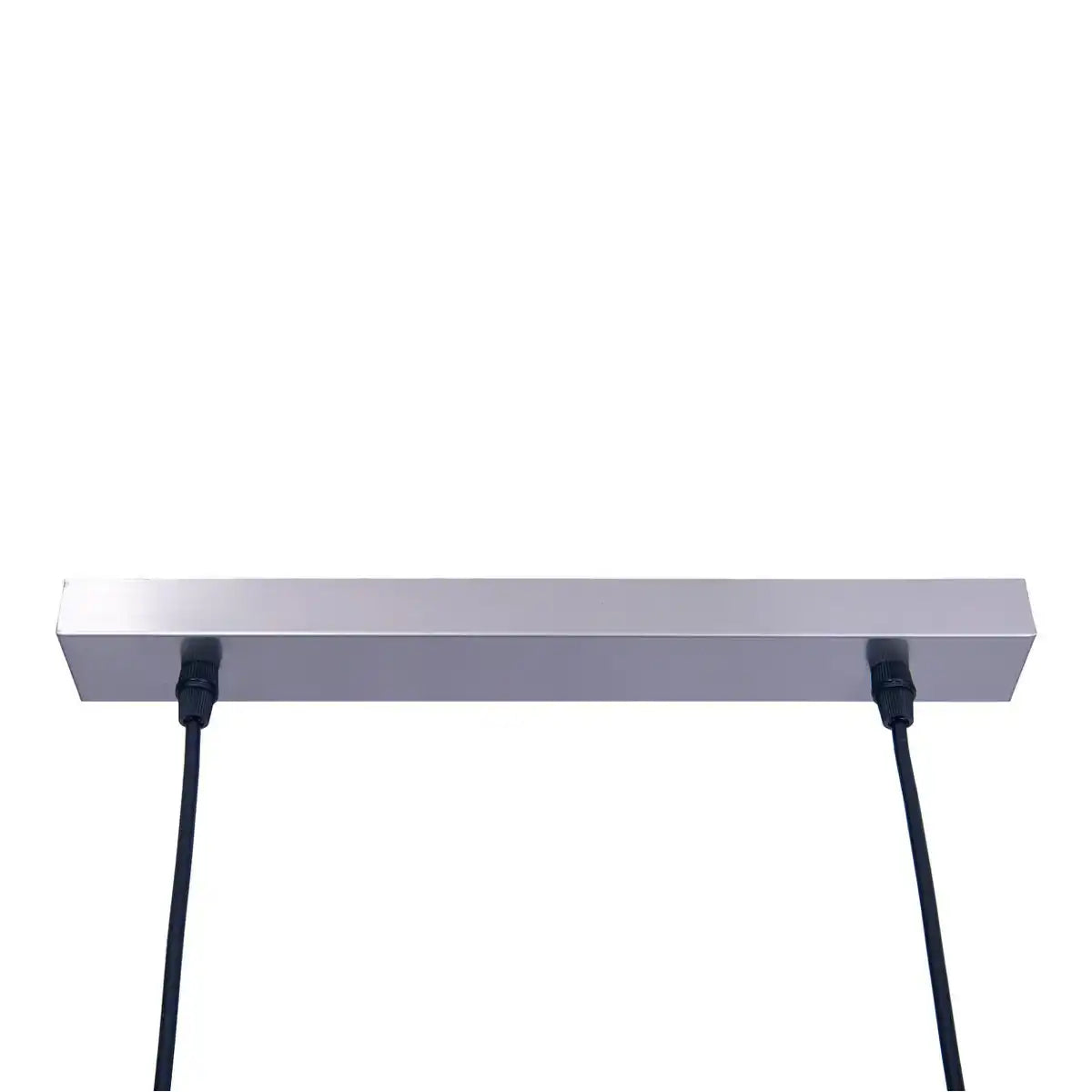 4er Pendelleuchte "MARON" aus Metall satiniert-matt mit Stoffschirmen in Braun, mit E14-Fassung, Lampe für Wohnzimmer oder Esszimmer,71,5 x 12 cm