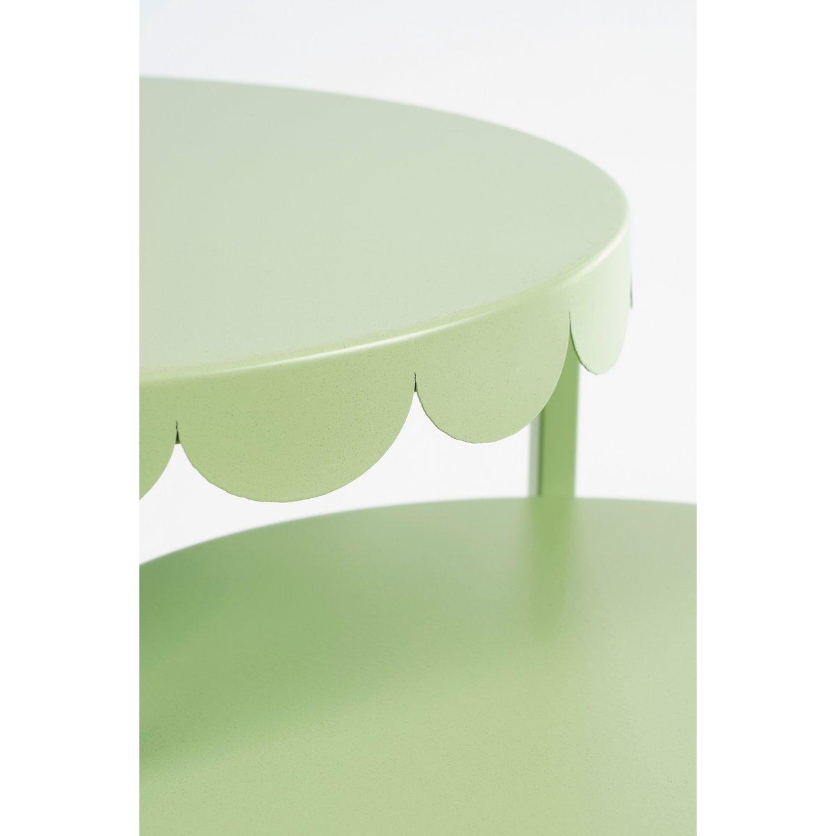 Lara Side Table - Set von 2 - H51 x Ø40 cm - Metall - MintGroen