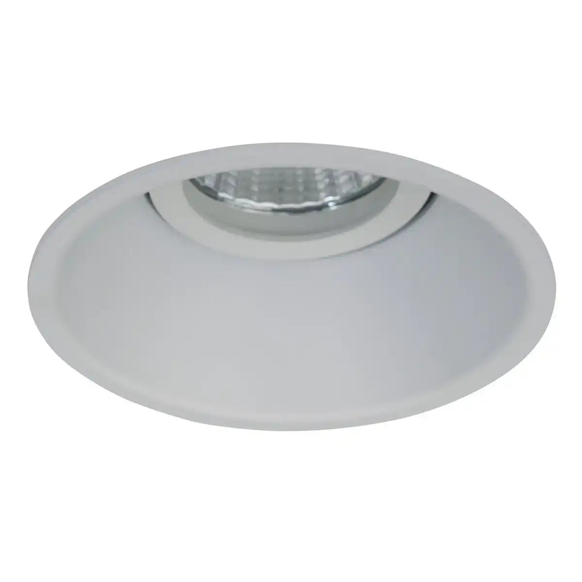 LED Einbauspot "TARO" Ø 9,4 cm, 10 cm tief, aus weißem Metall, 6 Watt, warmweiß