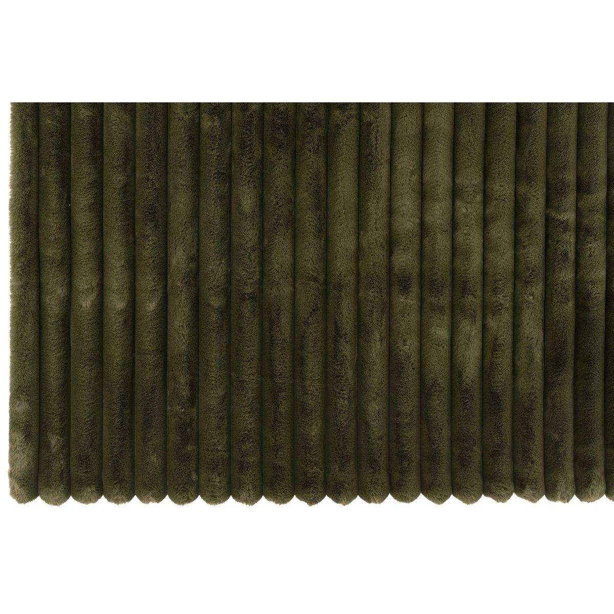 Decke Plaid Large Cord Polyester Couchdecke Dunkelgrün - HomeDesign Knaus
