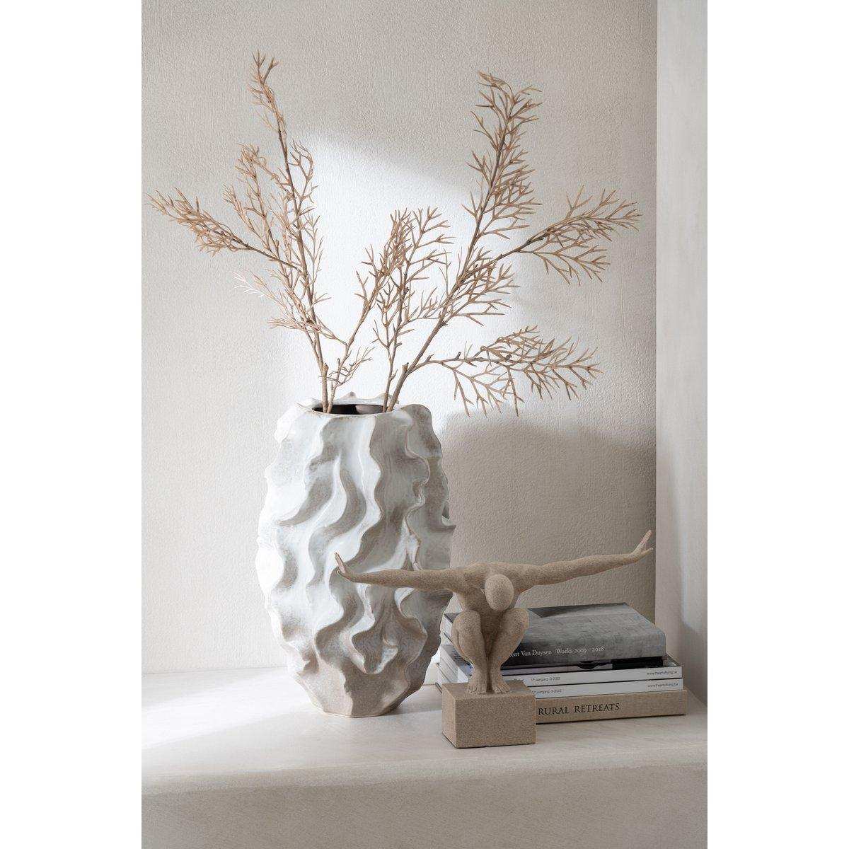 Dekoration Sporter - Marmor - Polyresin - Beige -groß - HomeDesign Knaus