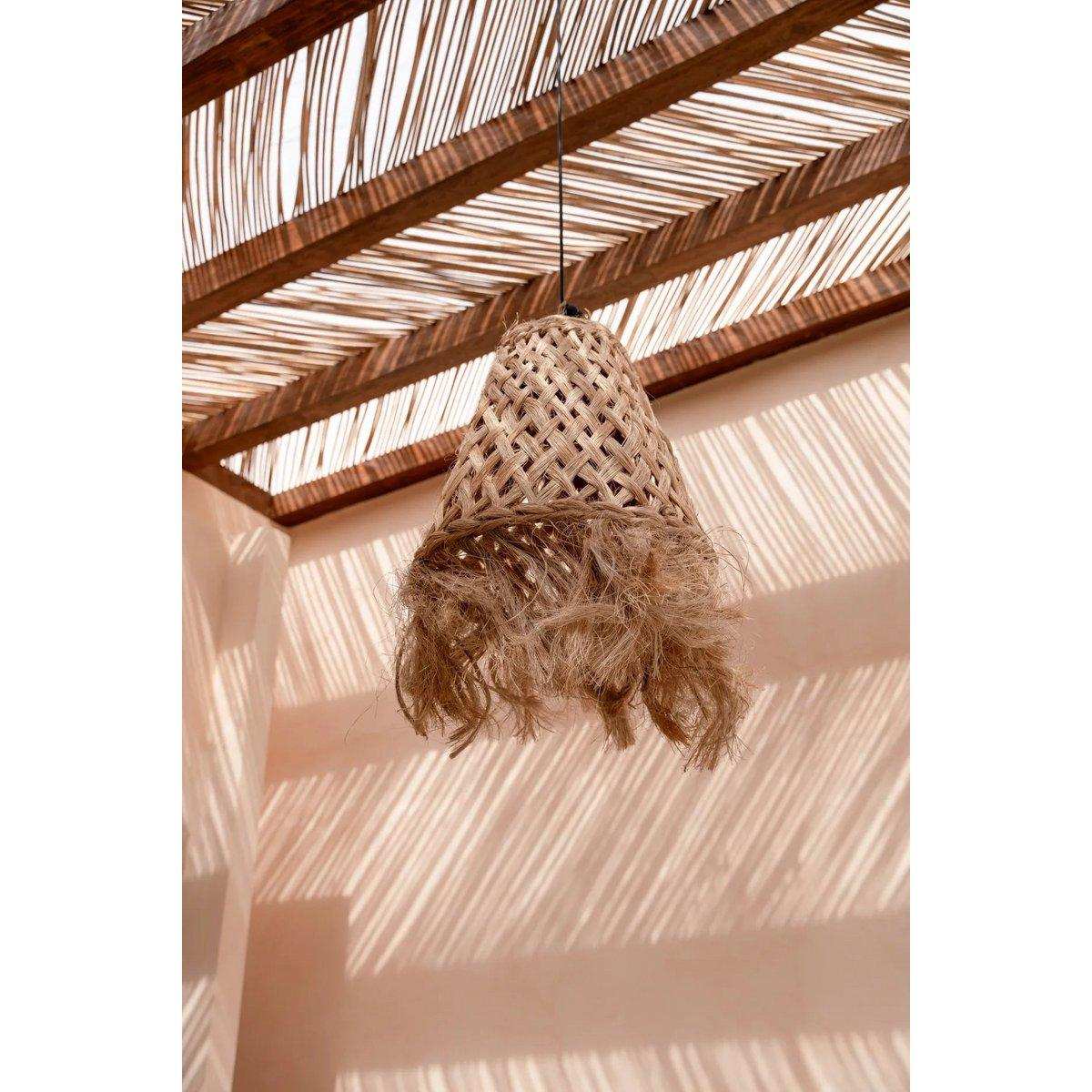 Der Abaca-Quallen-Anhänger – Natur – M - HomeDesign Knaus