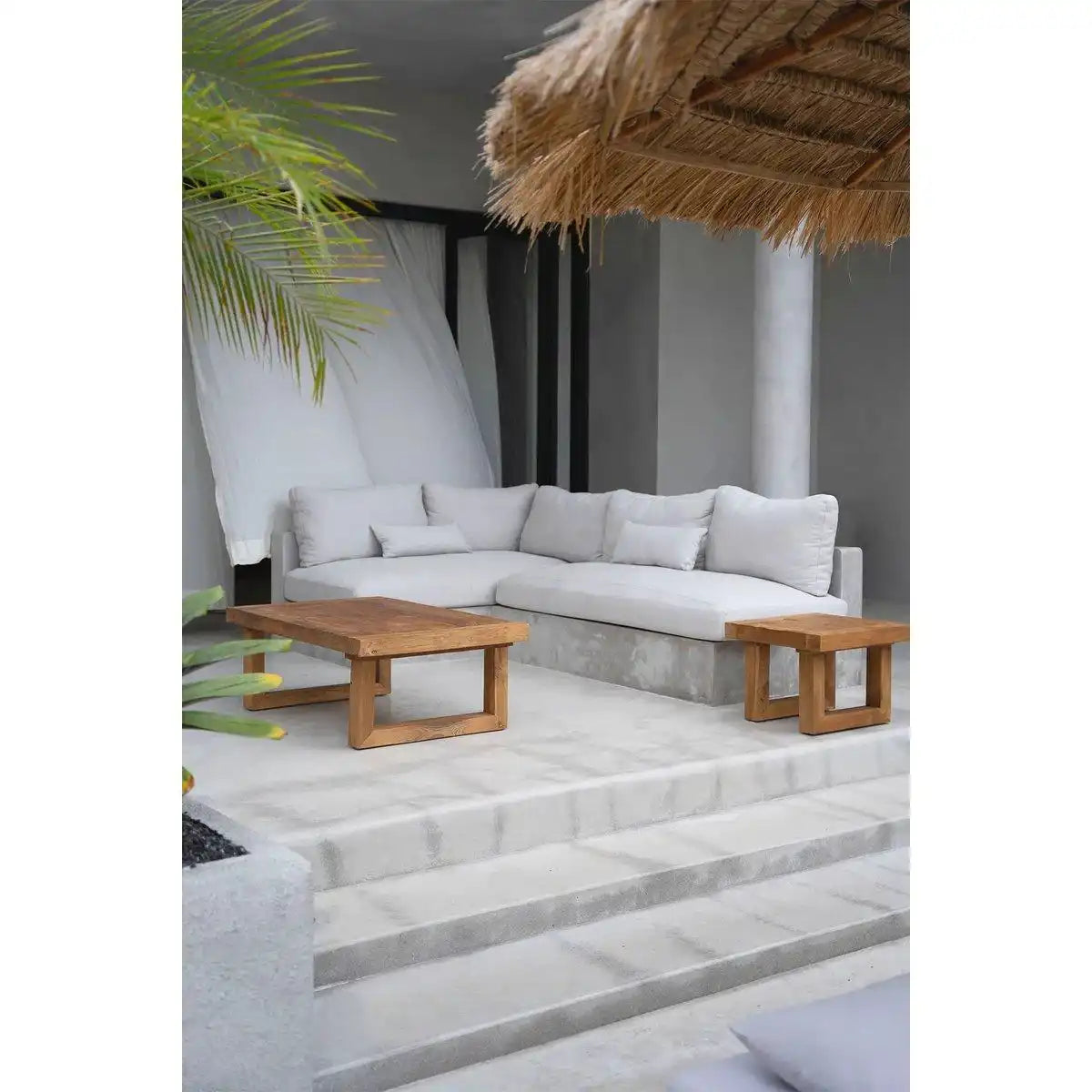 Der Beistelltisch aus recyceltem Teakholz – Natur - HomeDesign Knaus