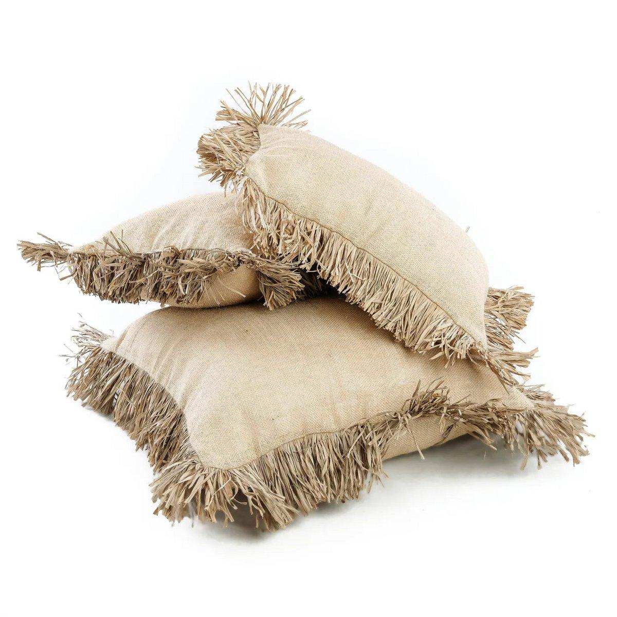 Der Bonita-Kissenbezug aus Jute – Natur – 30 x 50 - HomeDesign Knaus