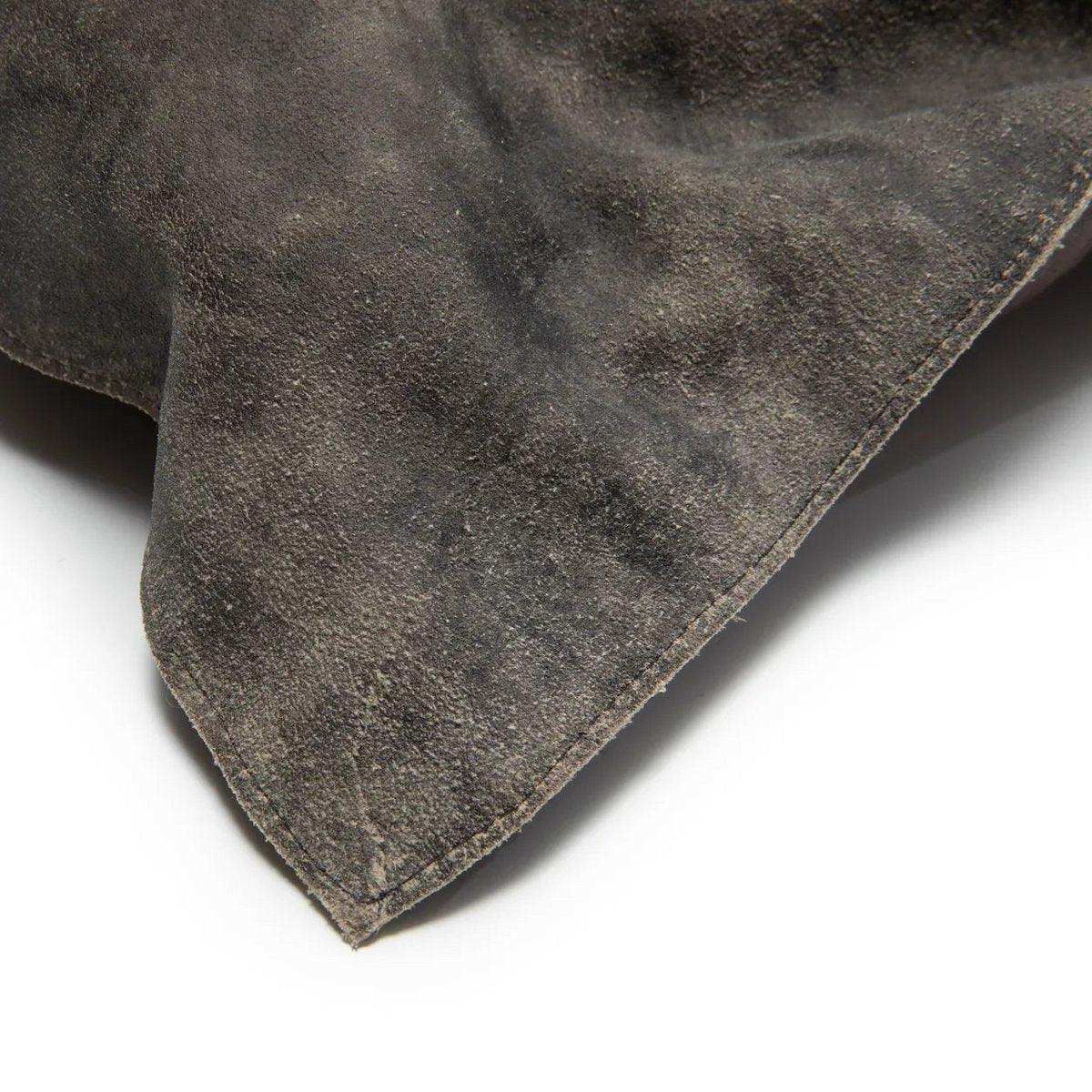 Der dreiteilige Wildleder-Kissenbezug – Grau – 30 x 60 - HomeDesign Knaus