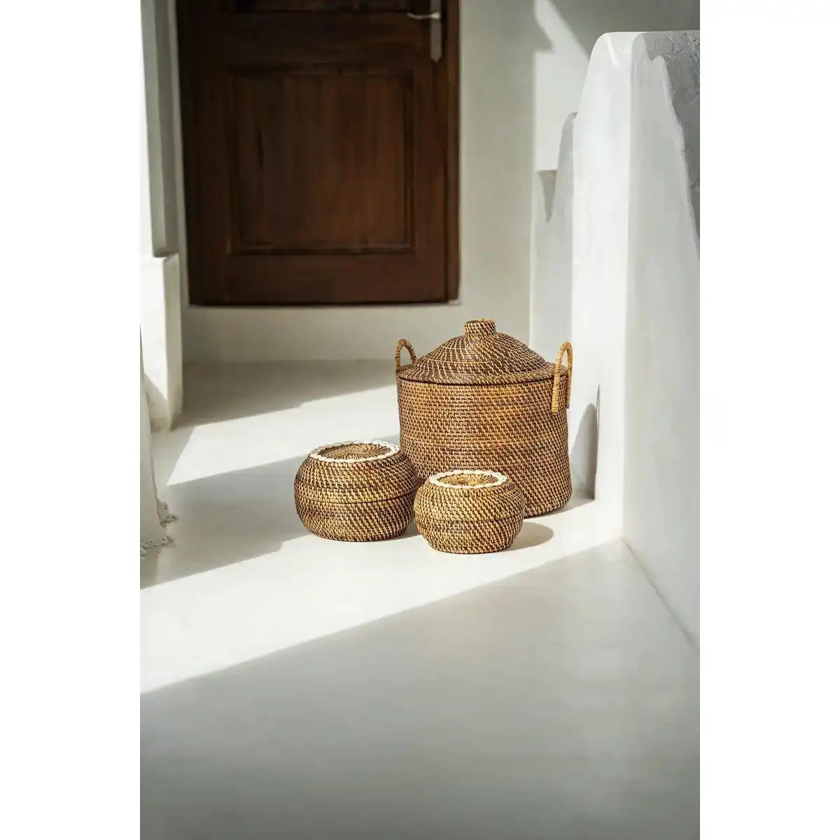 Der Korb mit Kolonialgriffen – Naturbraun - HomeDesign Knaus