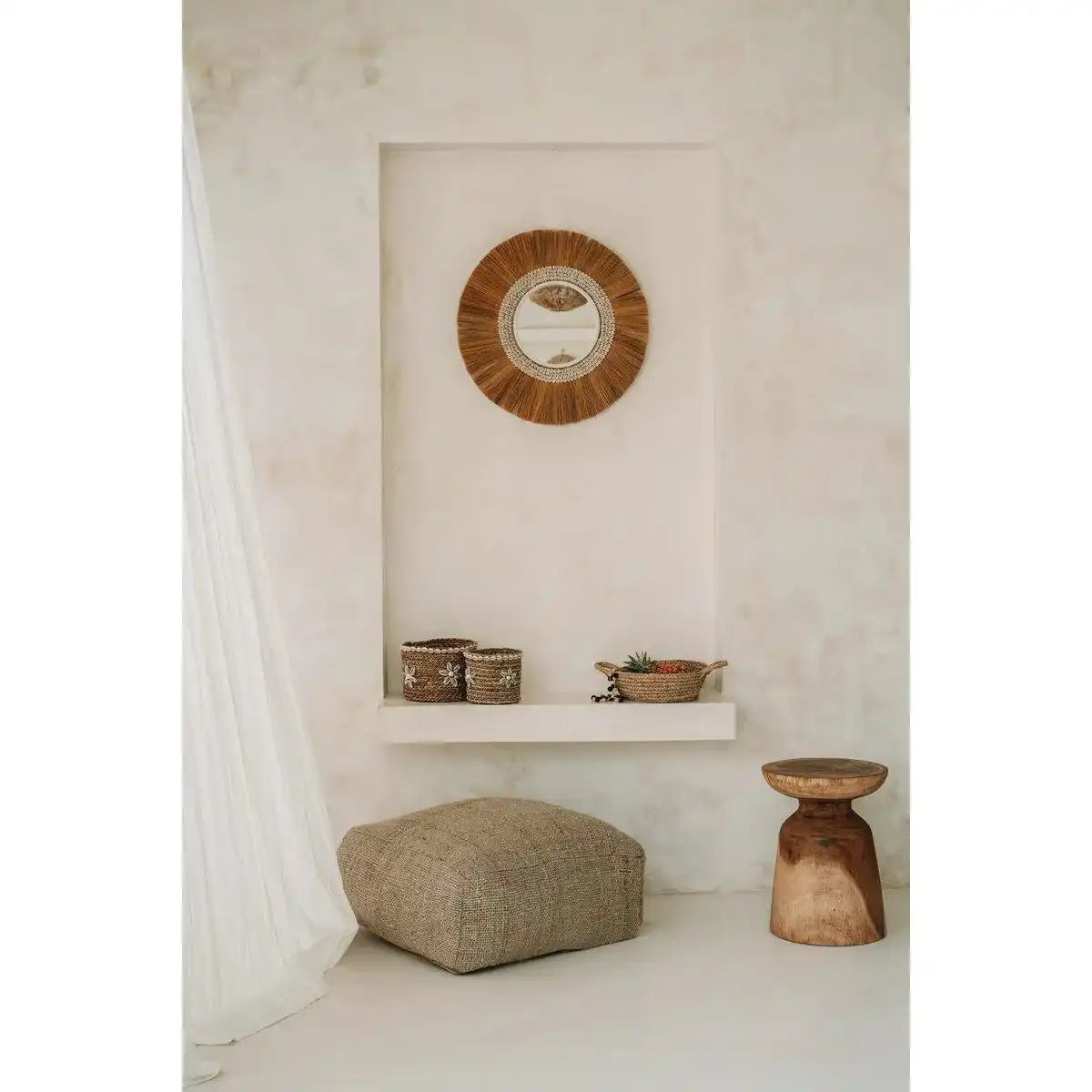 Der La Paloma Spiegel Wandspiegel Natur Gras 60 cm - HomeDesign Knaus