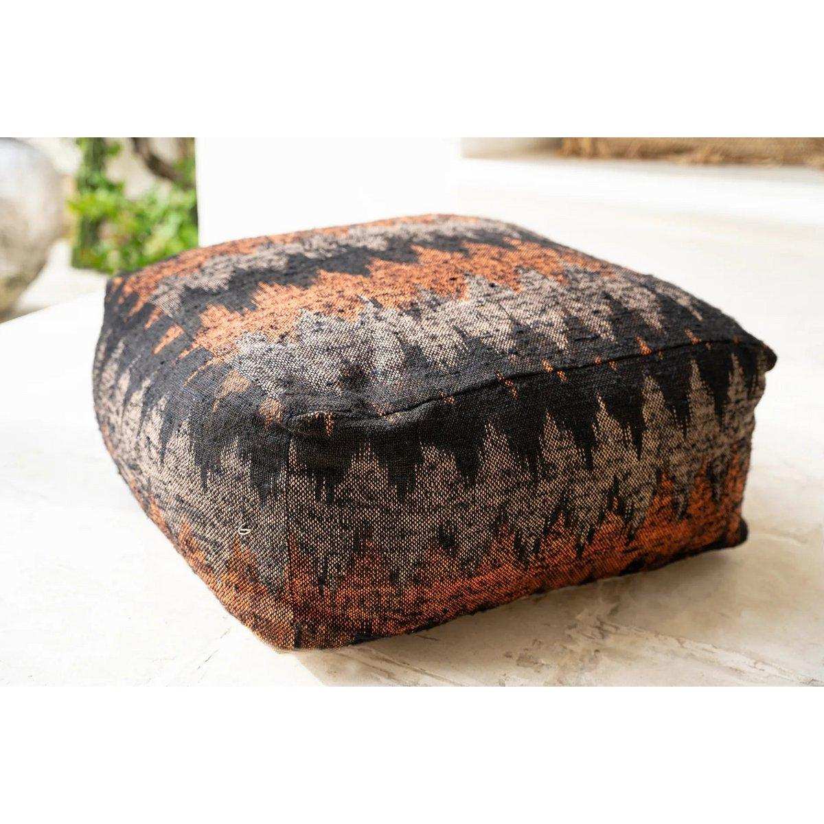 Der Oh My Gee Pouffe – Schwarz Orange - HomeDesign Knaus