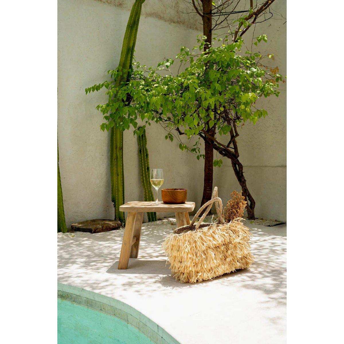 Der Quincy Hocker – Natur - HomeDesign Knaus