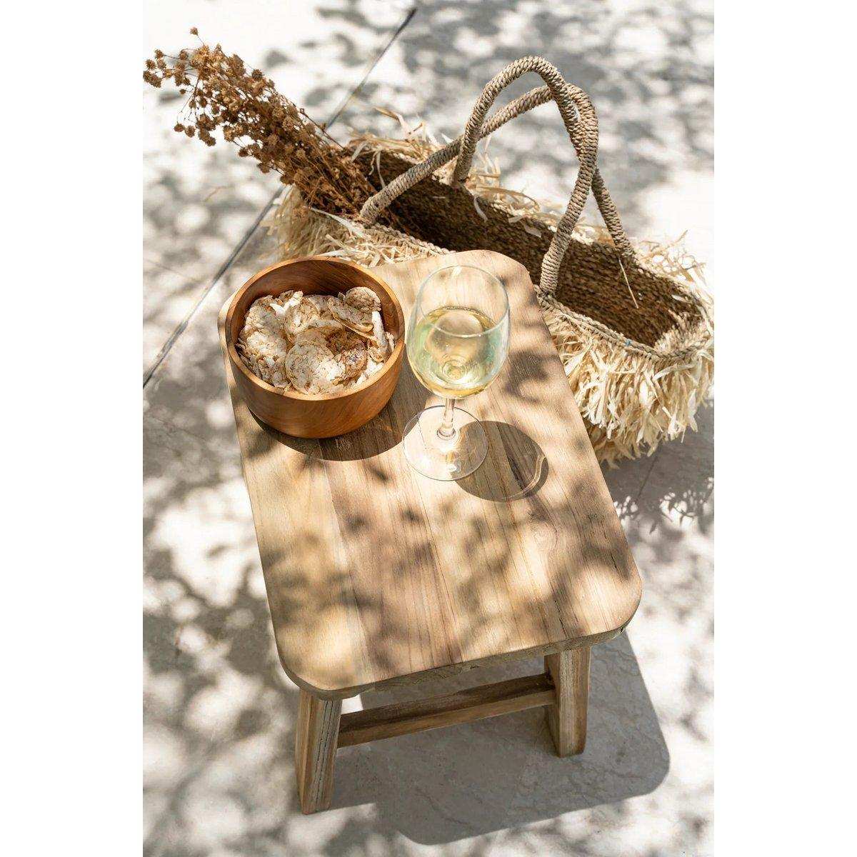 Der Quincy Hocker – Natur - HomeDesign Knaus