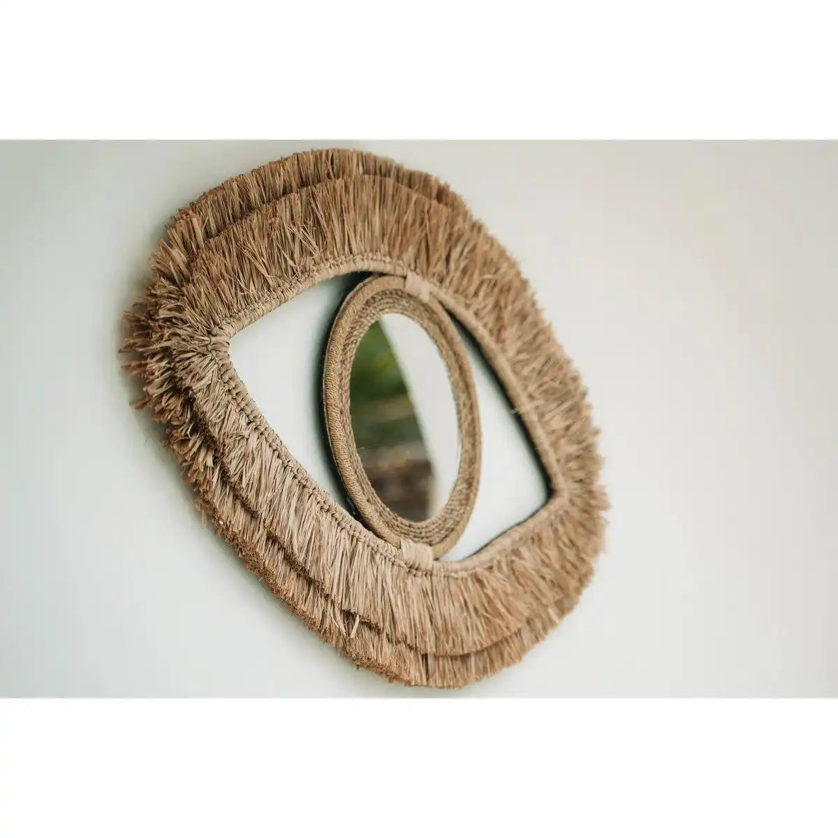 Der Raffia-Augenspiegel - Natur - M - HomeDesign Knaus