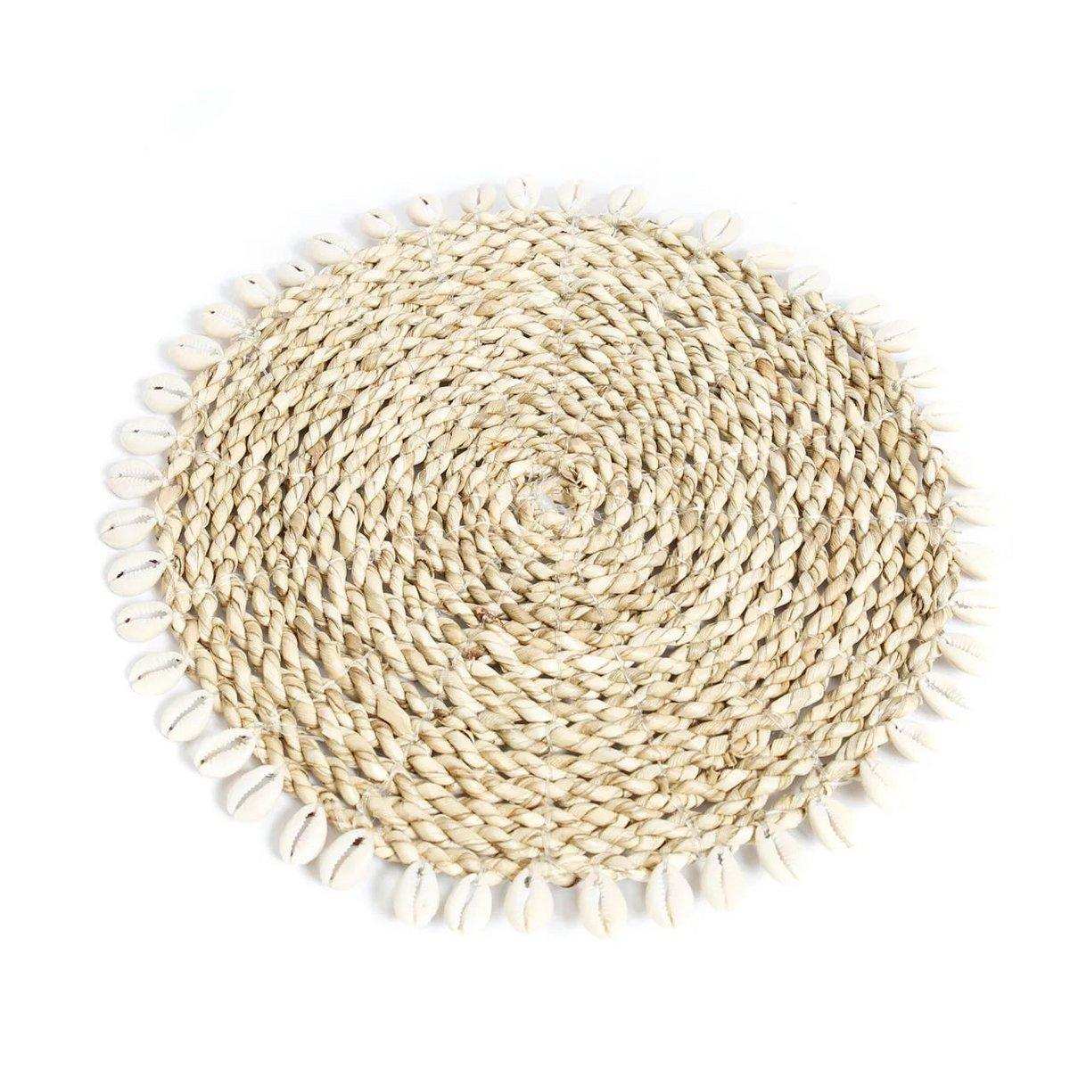Der Seagrass Shell Pan Coaster - Natürlich - HomeDesign Knaus