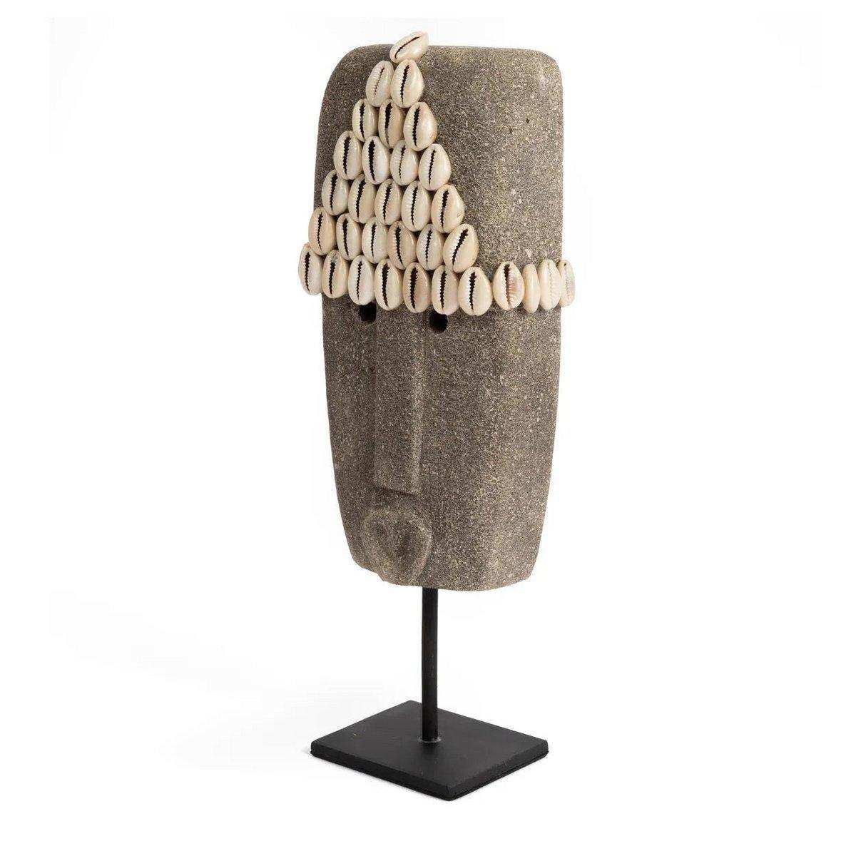 Der Sumba Sandstein aus Stein Skulptur Figur Muschel - HomeDesign Knaus