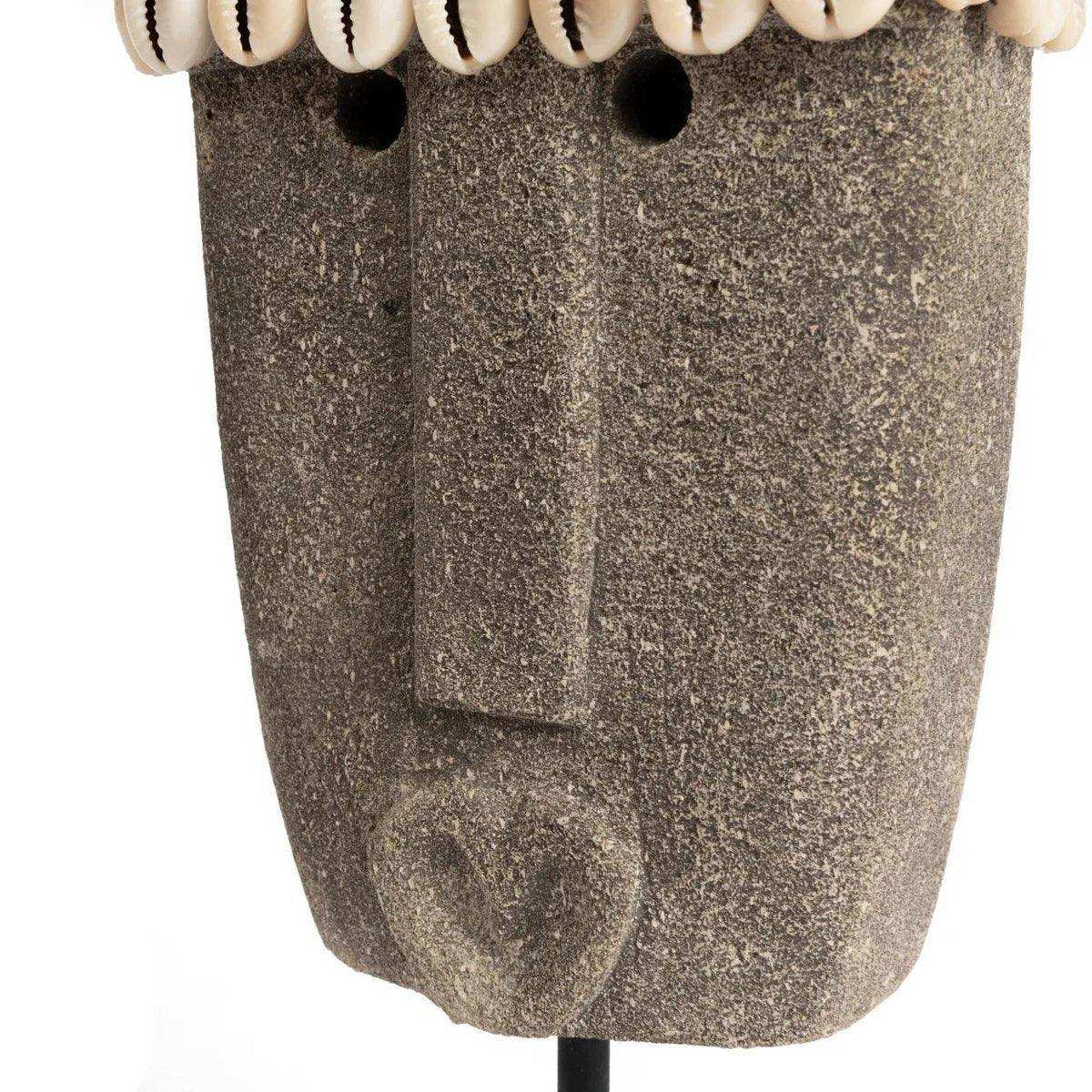 Der Sumba Sandstein aus Stein Skulptur Figur Muschel - HomeDesign Knaus