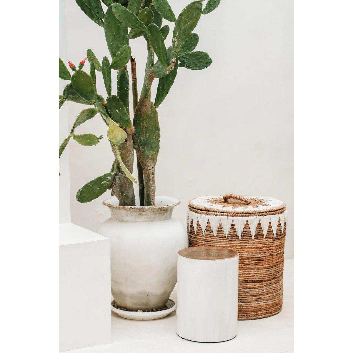 Der Tribe-Hocker – Naturweiß - HomeDesign Knaus
