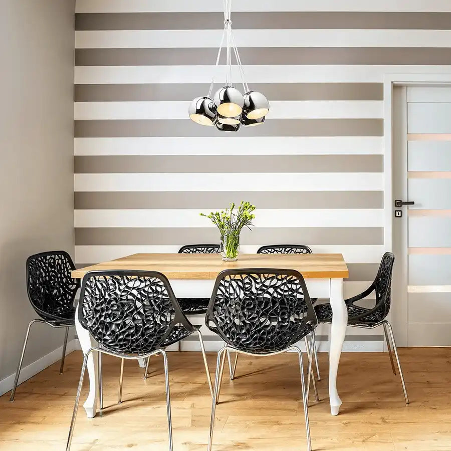 Designer ASTROMET Pendelleuchte Hängeleuchte Chromkugeln - HomeDesign Knaus