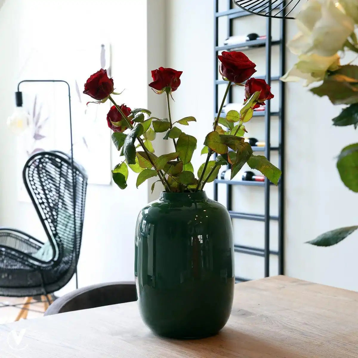 Designer Blumenvase Arktisches Vase leuchtendes Grün - HomeDesign Knaus