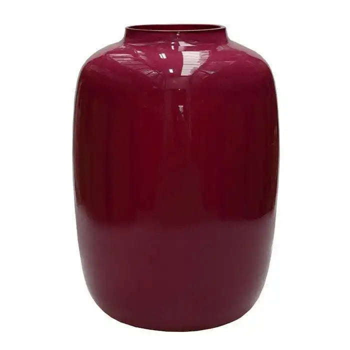 Designer Blumenvase Glasvase Arktisch Rot Handarbeit - HomeDesign Knaus