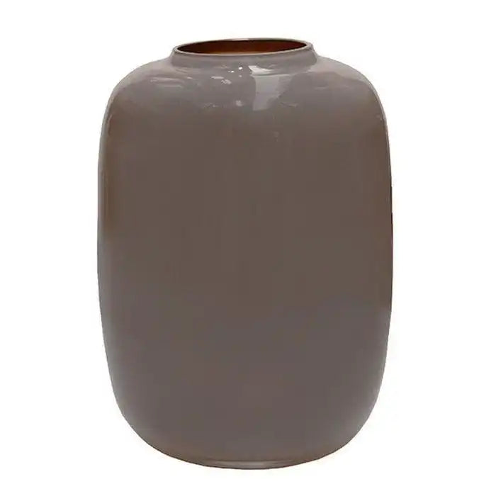 Designer Blumenvase Glasvase Arktische Beige Handarbeit - HomeDesign Knaus