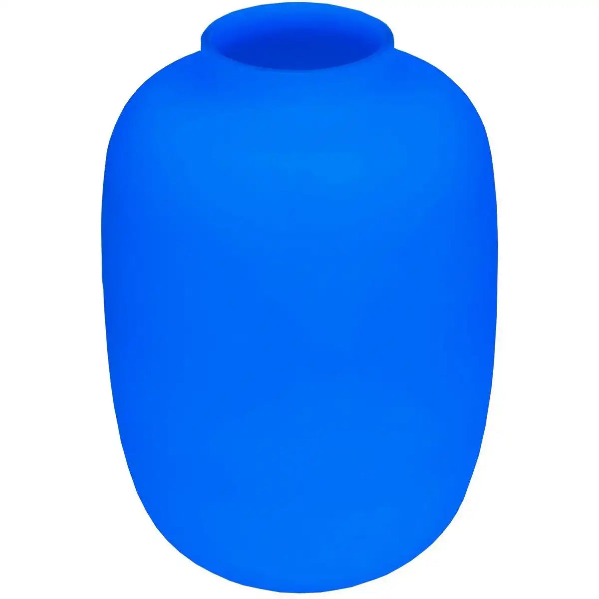 Designer Blumenvase Glasvase Neonblau 35cm - HomeDesign Knaus