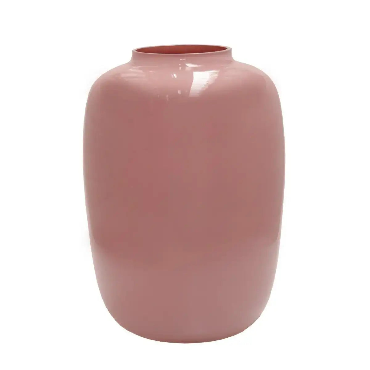 Designer Blumenvase Glasvase Pastellrosa Rosa Vase Handarbeit - HomeDesign Knaus