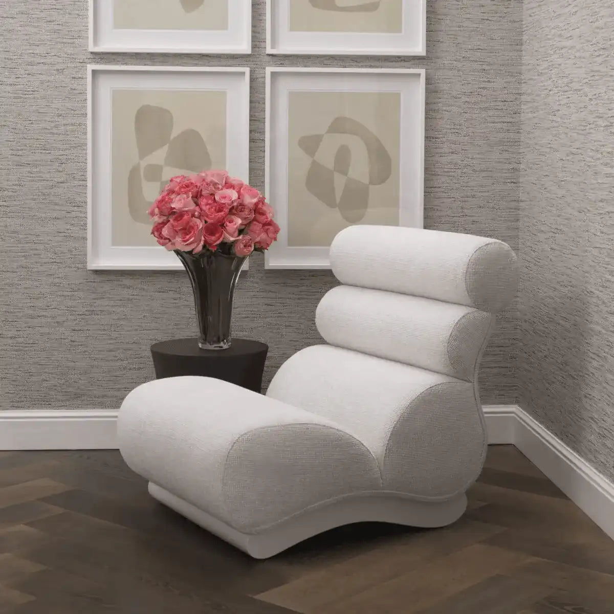 Designer Congerso cremefarben Loungesessel Relaxsessel cremefarben - HomeDesign Knaus