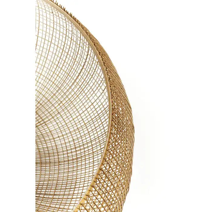 Designer Couchtisch Cesta Sicherheitsplatte Retro Style Gold 100cm - HomeDesign Knaus