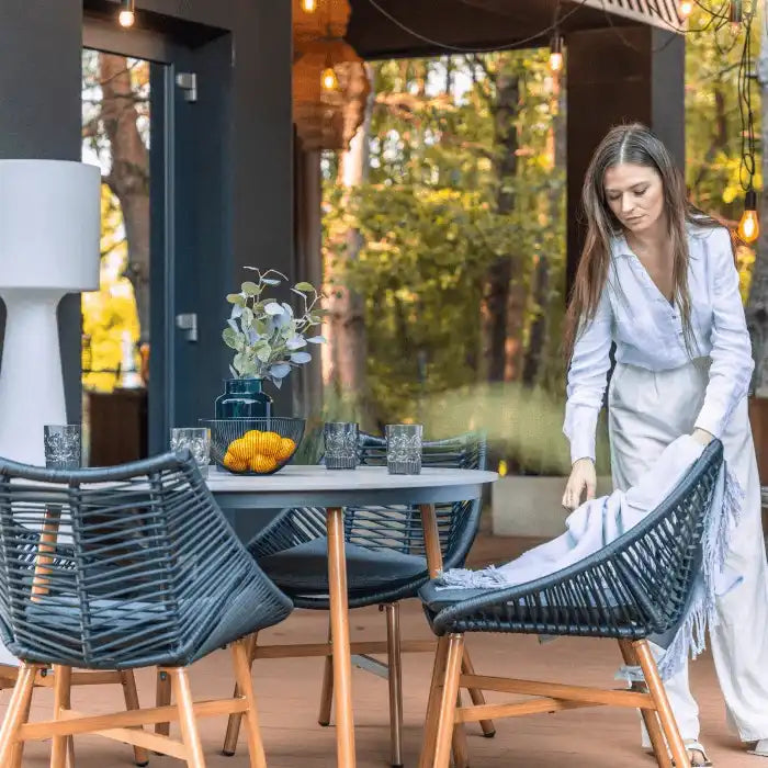 Designer Gartenmöbel Seit Essmöbel Pulverbeschichtet Aluminium - HomeDesign Knaus