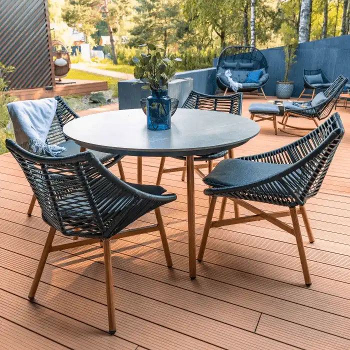 Designer Gartenmöbel Seit Essmöbel Pulverbeschichtet Aluminium - HomeDesign Knaus