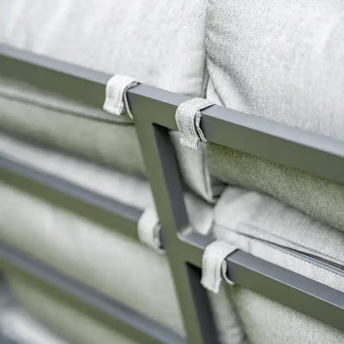 Designer Gartenmöbel Set Ecksofa Gartengarnitur Pulverbeschichtet Aluminium 9 Personen - HomeDesign Knaus