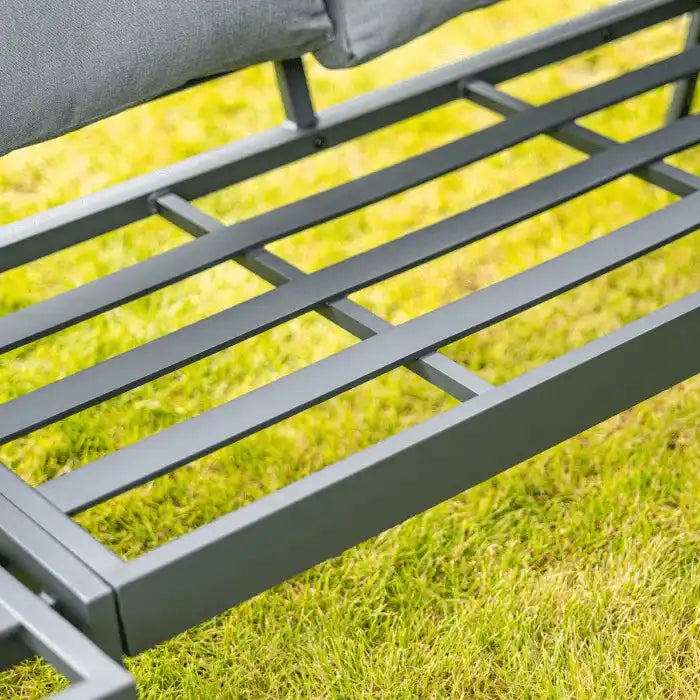 Designer Gartenmöbel Set Ecksofa Gartengarnitur Pulverbeschichtet Aluminium 9 Personen - HomeDesign Knaus
