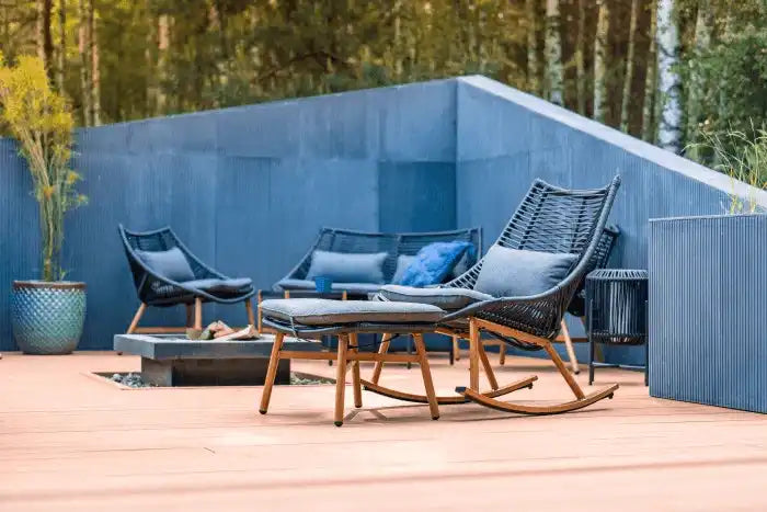 Designer Gartenmöbel Set Gartengarnitur Pulverbeschichtet Aluminium - HomeDesign Knaus