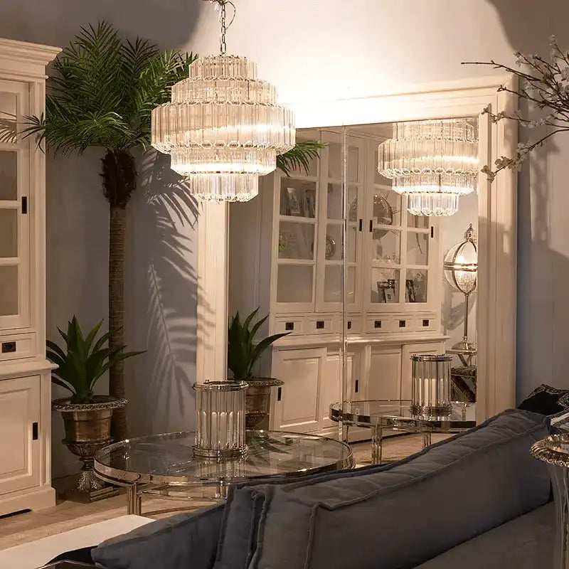 Designer Kronleuchter Hängeleuchte Casteli Klarglas Handarbeit - HomeDesign Knaus