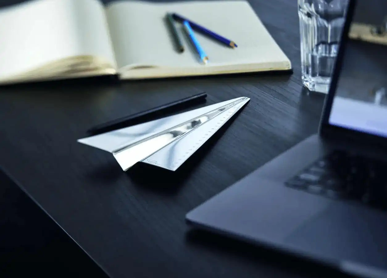 Designer Lineal hochglanzpolierter Edelstahl - HomeDesign Knaus